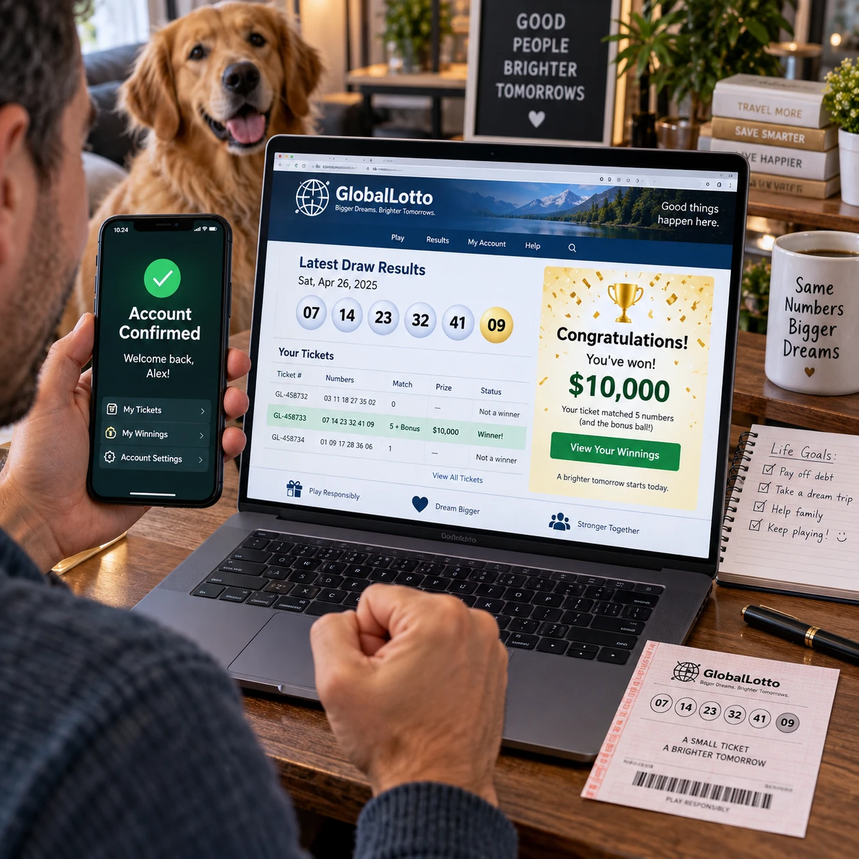 Cómo reclamar un premio de lotería comprado online: pasos y requisitos